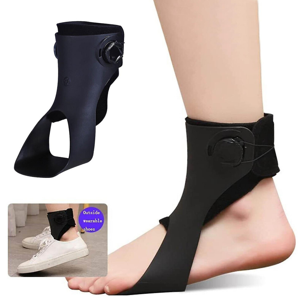(Left, L) Foot Drop Orthosis Adjustable Afo Ankle Orthosis Splint Improved Walking Gait