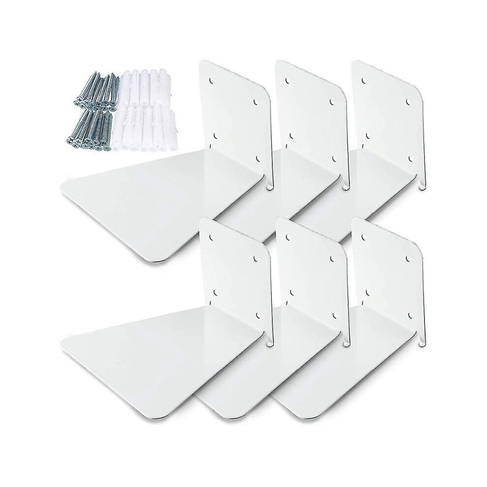 Invisible Floating Bookshelf Floating Book Organizer Wall-mounted Perforated Books Holder Suit Whit