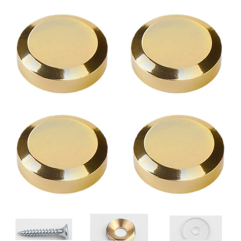 (18Mm-) Mirror Fasteners Screws Cap Nail Advertising Glass Cover Brass Washer Ornament Gold