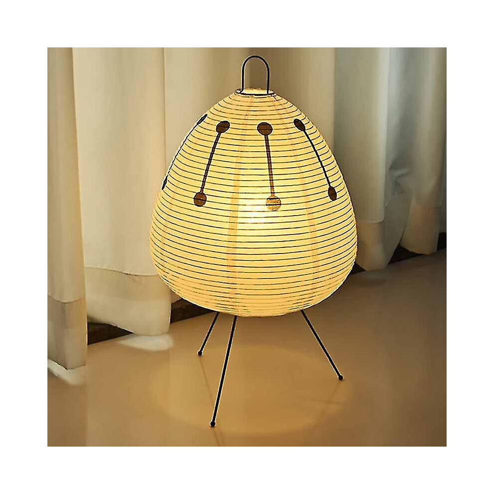 Japanese Design Akari Noguchi Table Lamp: Rice Paper Standing Lamp For Bedroom, Study, Living Room, Bar - Home Decor Lighting Fixture