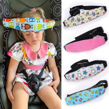 (Blue owl) Baby Saftey Pillows Baby Car Seat Head Support Children Belt Fastening Belt Adjustable Boy Girl Playpens Sleep Positioner