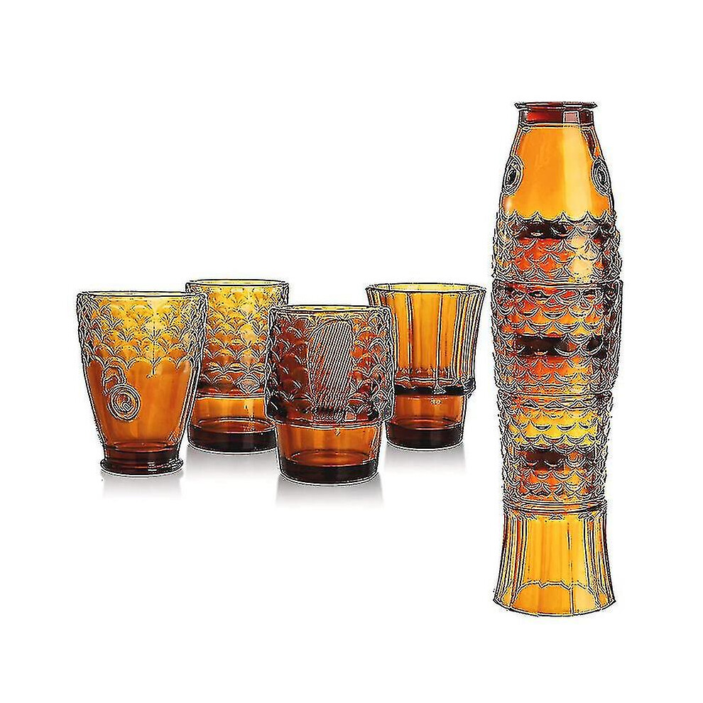 Koi Stack Ass Set Fish Shaped Gobelet Cup Cocktail Beer Glass Stackable Drinking Glass Sets Glassware For Home Office House