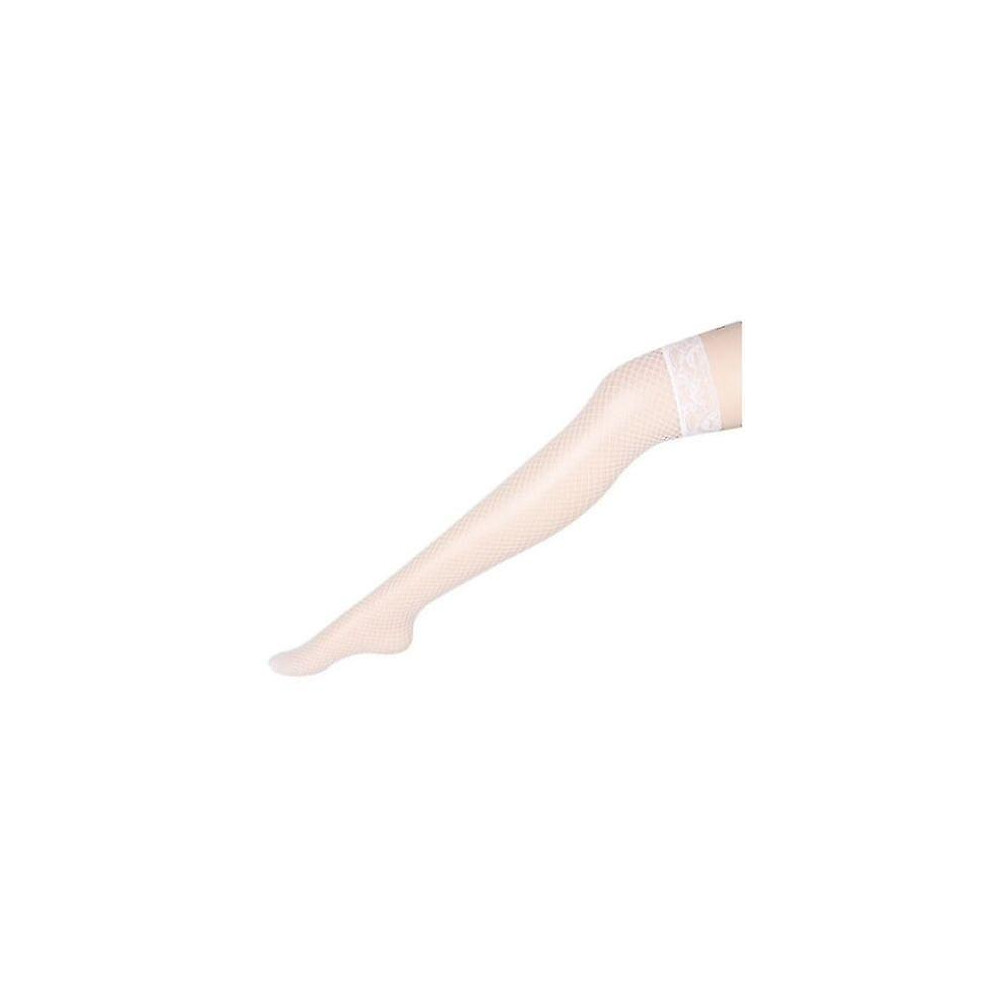 Lace Topped Thigh High Sheer Fishnet Stockings Ladies Sexy- Hold Ups