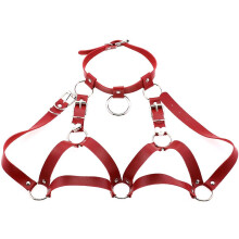 Leather Bra Harness Punk Cupless Bra Harness Bra Top Chest Bracket Brachain