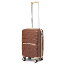 20inch British Traveller Luxury Multi-Texture PP Hard Shell Suitcase With TSA Lock