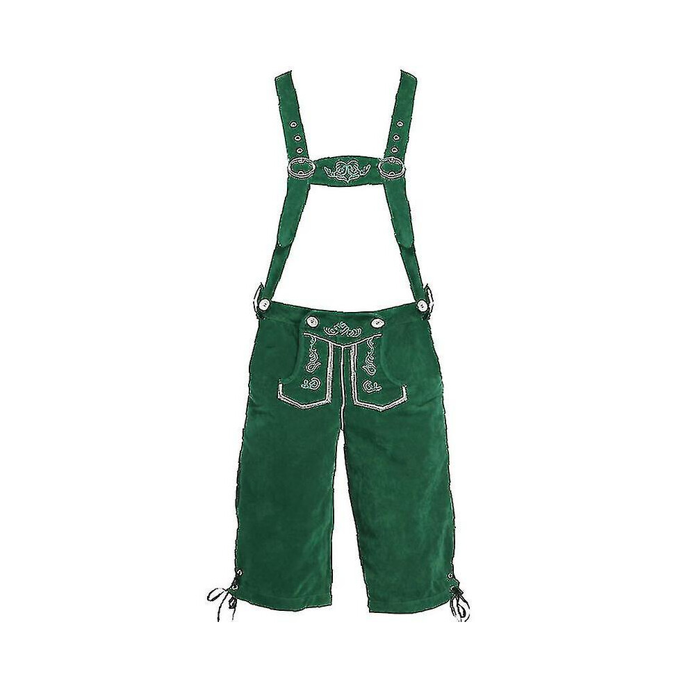 Lederhosen Men - Genuine Leather Authentic German Lederhosen For Men, Oktoberfest Outfit - Short Light Brown
