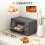 Homcom HOMCOM Mini Oven 9L Countertop Toaster Oven with Timer Control 750W Grey 3