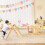 Costway 7-in-1 Climbing Toy Set Folding Convertible Step Stool W/ Chalkboard 9