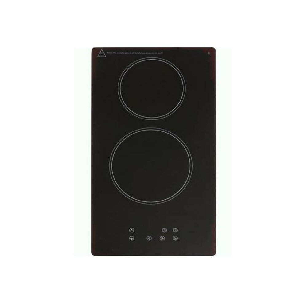 30cm Domino Electric Built-in Ceramic Hob, 2 Zones - CERH315BL