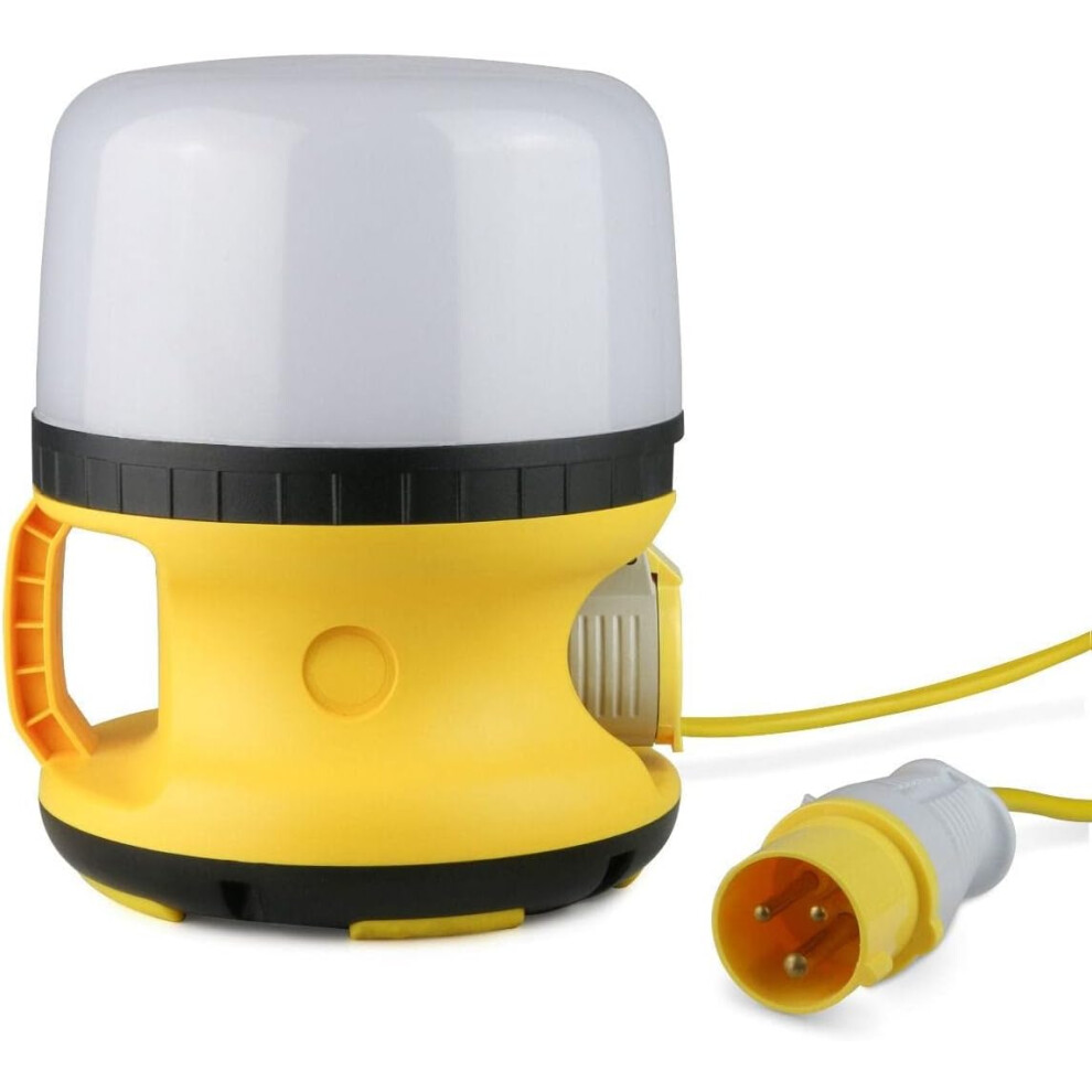Bright Source 110v 20w LED Job Site Globe Light, 1800lm, 4000K Cool White, IP54 Rated