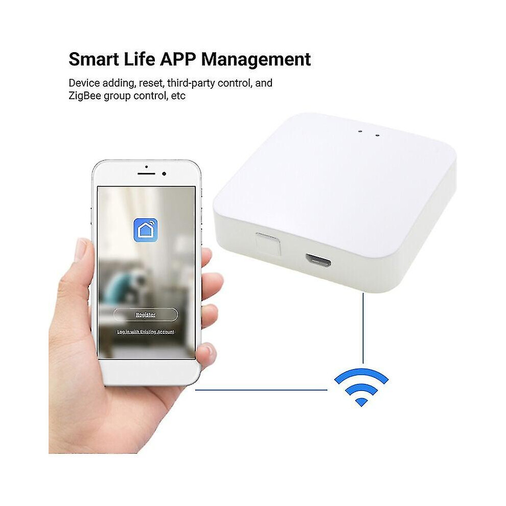 Multifunction Control Zigbee Gateway Hub 3.0 Wireless Smart Home Gateway Remote Control Voice Control Compatible With Alexa Google Home, 0 - 0