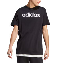 (Black, M) Adidas Essentials Mens T Shirts Embroidered Logo