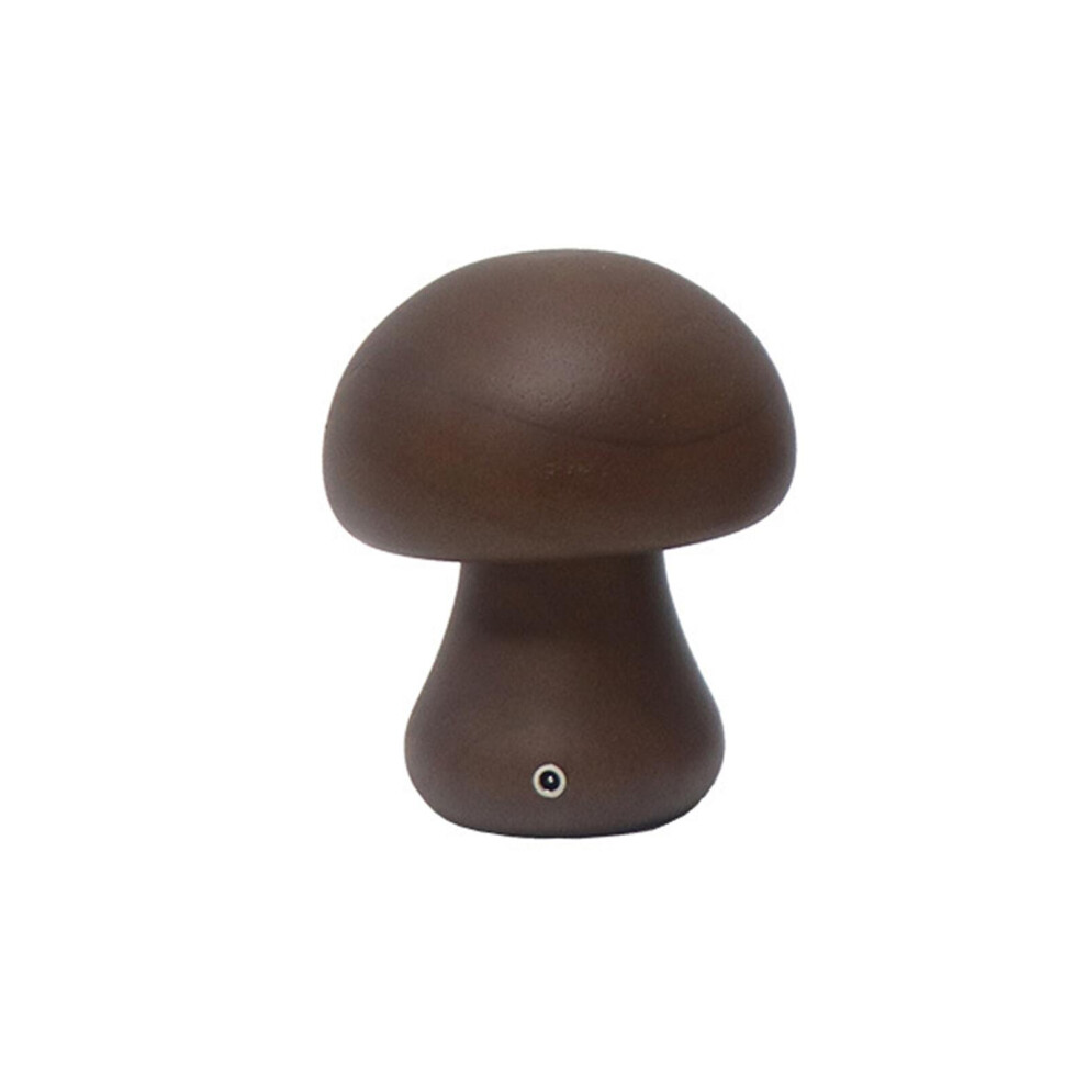 Mushroom Lamp Rechargeable Portable Night Light-wood Lamp Bedroom Bedside Lamp