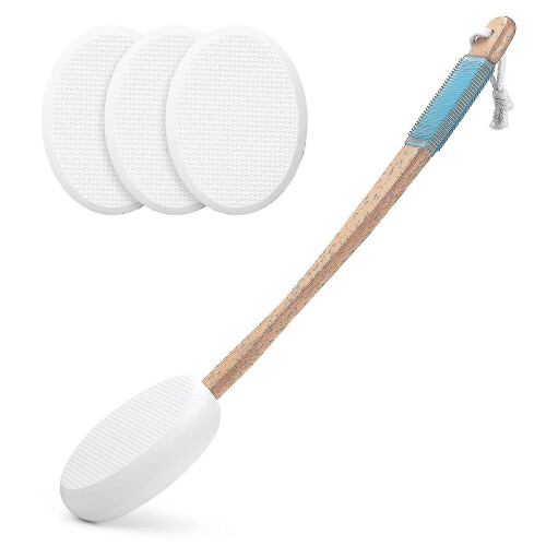 Back Lotion Applicator 17-Inch Long-Handled Back Moisturizer 4-Piece Set