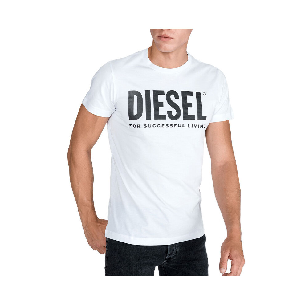 Diesel (White, Xl) T Diego Logo Mens T Shirts Short Sleeved Casual Top Summer Cotton Tee New
