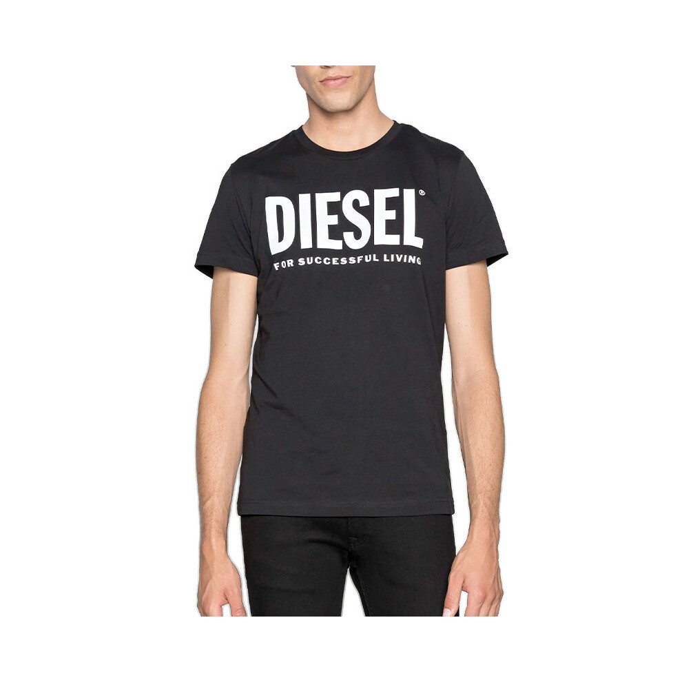 Diesel (Black, S) T Diego Logo Mens T Shirts Short Sleeved Casual Top Summer Cotton Tee New