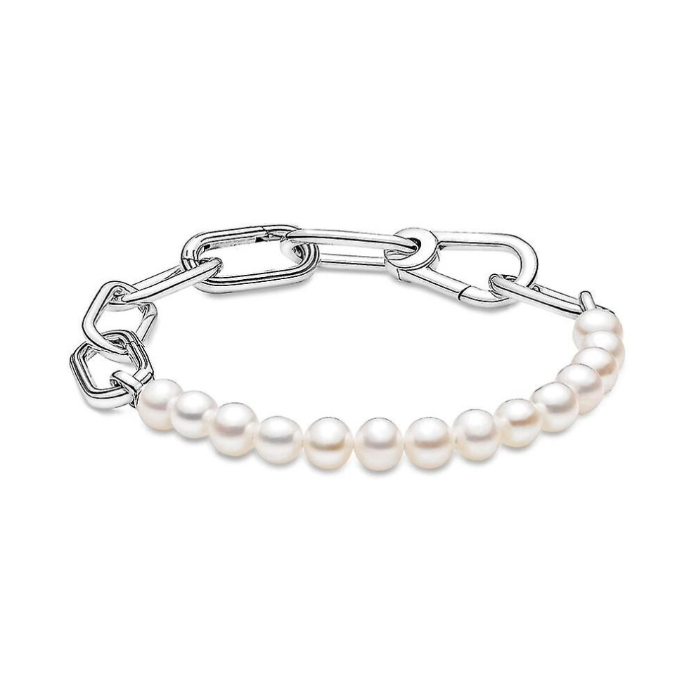 New 925 Sterling Silver Pan Me Freshwater Cultured Pearl Necklace Fit Women Bracelet Elegant Fashion Jewelry Gift
