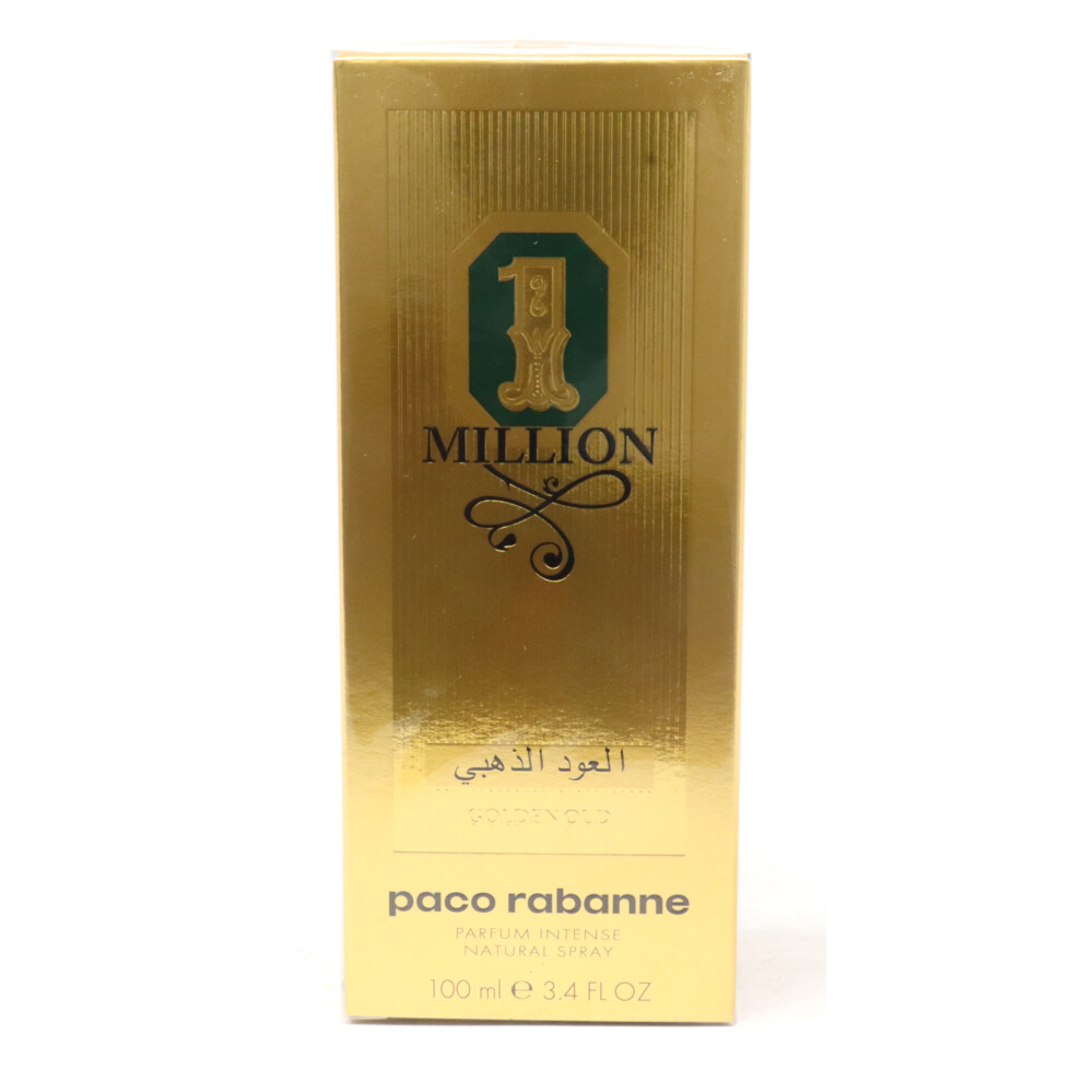 1 Million Golden Oud By Paco Rabanne Parfum 3.4oz/100ml Spray New With Box