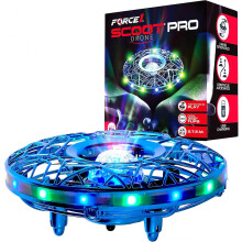 (Blue Pro) Scoot Hand Operated Drone for Kids or Adults - Hands Free Motion Sensor Mini Drone, Indoor Small UFO Toy Flying Ball Drone (Blue)