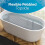 (Large ) Anti Slip Rubber Bath Mat Suction Cups Shower Mat 6