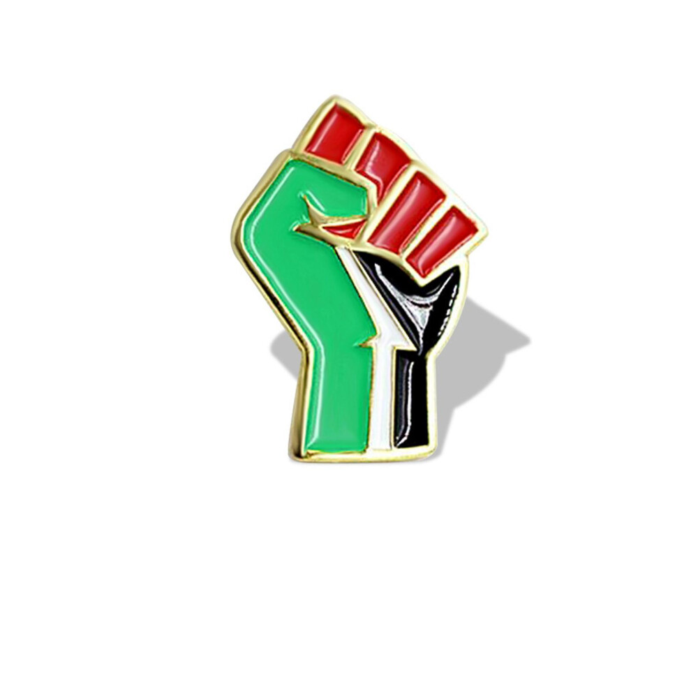 Palestine Flag Brooch Pin, Free Palestine Fist Badge Pin Lapel, Free Palestine Badge Emblem Brooch Pin For Hat Clothes