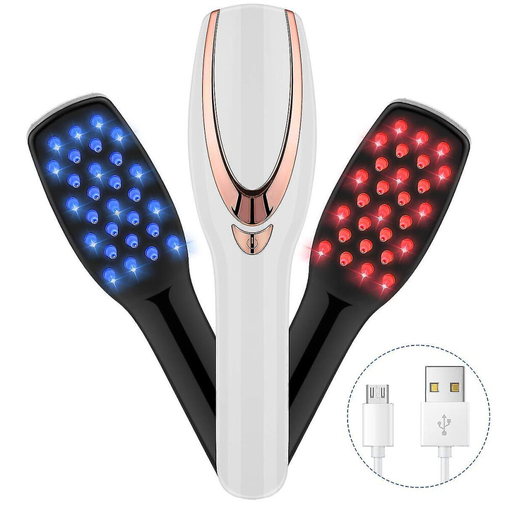Phototherapy Hair Regrowth Brush, Scalp Massager Comb For Hair Growth, Anti Hair Loss Head Care Electric Massage Comb Brush With Usb Rechargeable