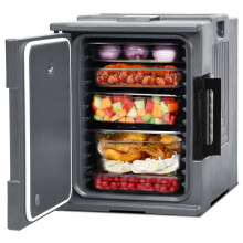 90L Insulated Food Pan Carrier Warmer for 6 Pans Front-Loading