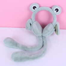 Plush Earmuffs Frog,moveable Ears Ear Warmers Headband Winter Warm Ear Protection