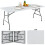 Costway Folding 180 CM Dining Table for Picnic Wedding Camping W/ Handle 1