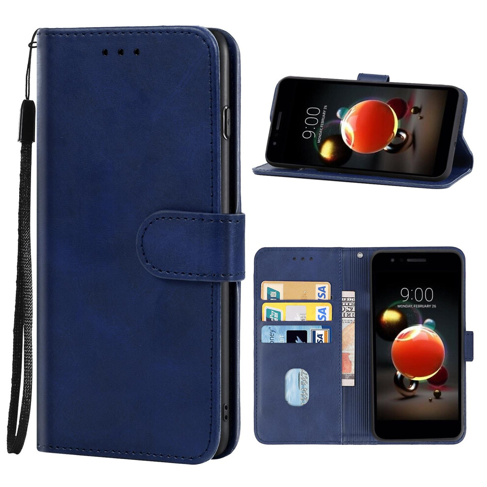 (Blue) Leather Case For LG K9