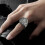 Punk Silver Wolf Hand Pattern Mens Ring Personality Mens Rings Fashio 5