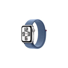 Apple Watch SE 2023 40mm Aluminium Silber Sport Loop Winter Blau ITA MRE33QL/A