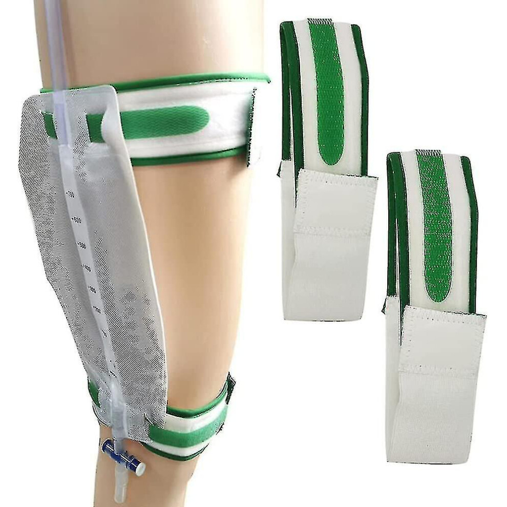 2pcs Catheter Leg Bag Holder Catheter Leg Strap Urinary Drainage Tube Holder Catheter Stabilization Device Anti Slip Anti Irritation Catheter Holder G