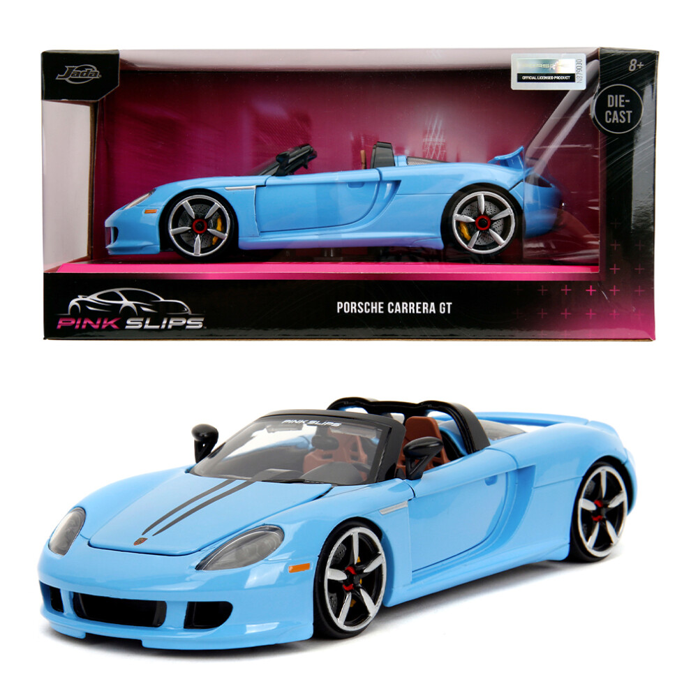 2005 Porsche Carrera GT Blue 1:24 Scale Pink Slips Jada 253293013