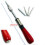 Semi-automatic spiral screwdriver, ratcheting hand pressure with slotted and Phillips bits 3