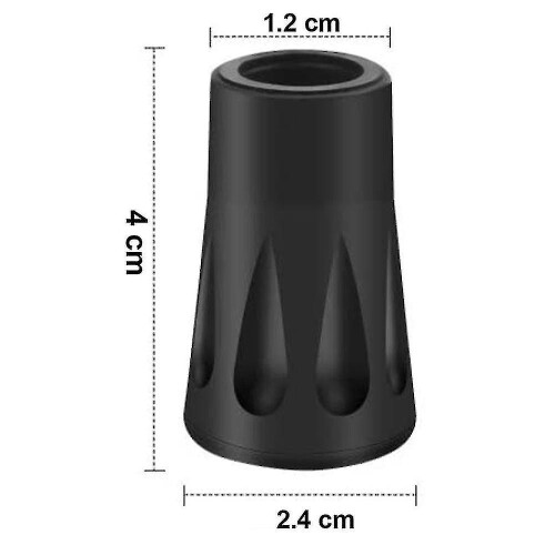 10 Pack/5 Pair Walking Pole Rubber Tips, Trekking Pole Tip Protectors 1