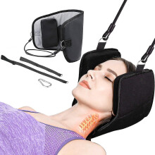 Hammock For Neck Back Pain Relief, Portable Neck Traction With Elastic Cord