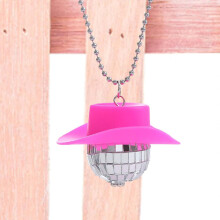 Disco Ball For Car - Rearview Mirror Charm Disco Balls - Cowboy Hat Car Accessory, Car Disco Ball, Disco Car Charm, Disco Ball For Car, Disco Ball Wit