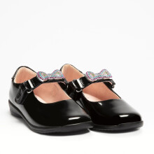 (Uk kids 11 [29]) Lelli kelly erin 2 black patent school shoes lkso8116