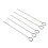Stainless Steel Barbecue Skewers With Rack Grilling Needle And Holder Set Reusable Barbecue Tools 4