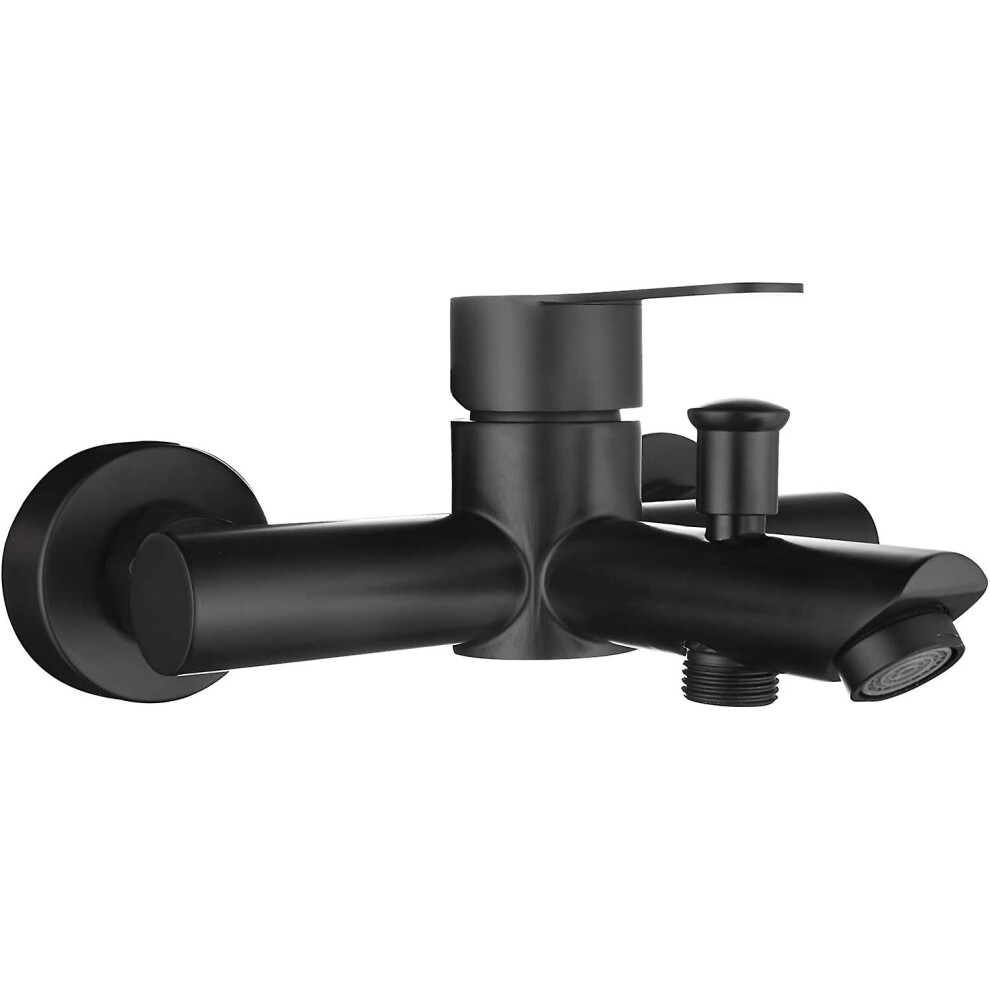 Stainless Steel Bath Mixer Tap 2 Hole Bathtub Faucet Hot And Cold Black Bathtub Faucet