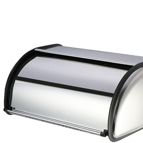 Home Hotel Kitchen Large Stainless Steel Bread Storage Container Holder Box 1