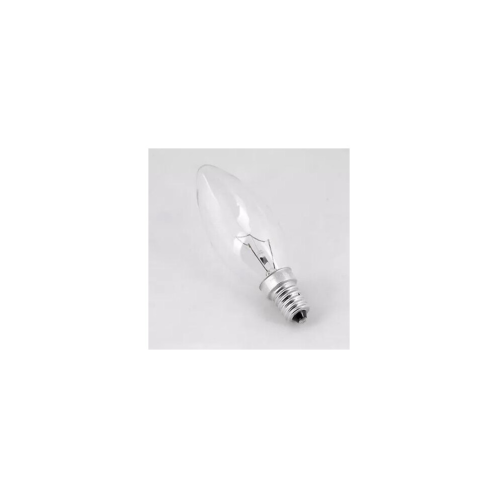 12x 25w E14 Candle Lamp Clear White Classic Incandescent Bulb