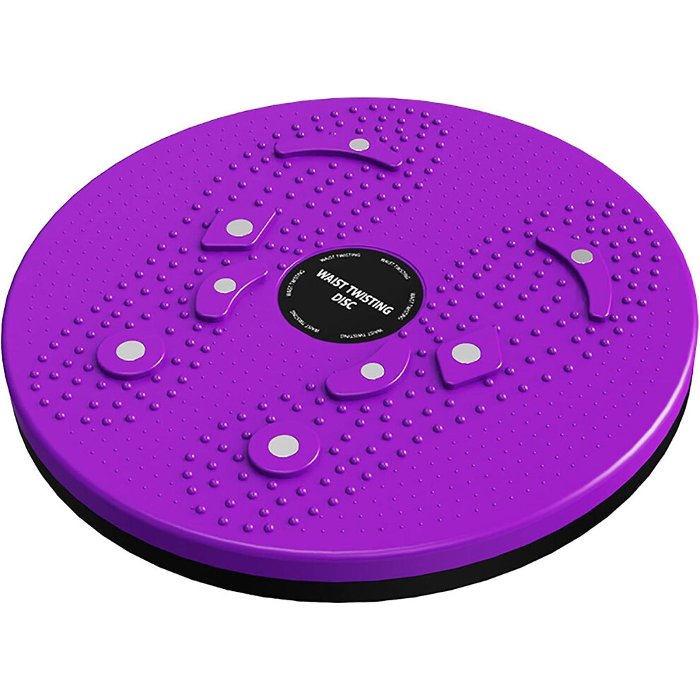 (Purple) Body Shaping Rotating Waist Plate Body Shaping Waist And Abdominal Muscle Exercise Balance Board Twisting Plate Purple