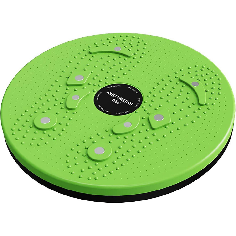 (Green) Body Shaping Rotating Waist Plate Body Shaping Waist And Abdominal Muscle Exercise Balance Board Twisting Plate Green