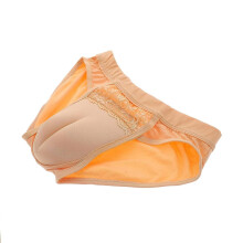 (2XL) Male To Female Clothing Cotton Decor Male Panties Dress Clothes For Men Crossdressing Underpants Men Cotton Panties Crossdressing Underwear Transvesti