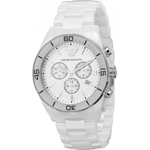 Emporio Armani AR1424 White Ceramica Men's Watch