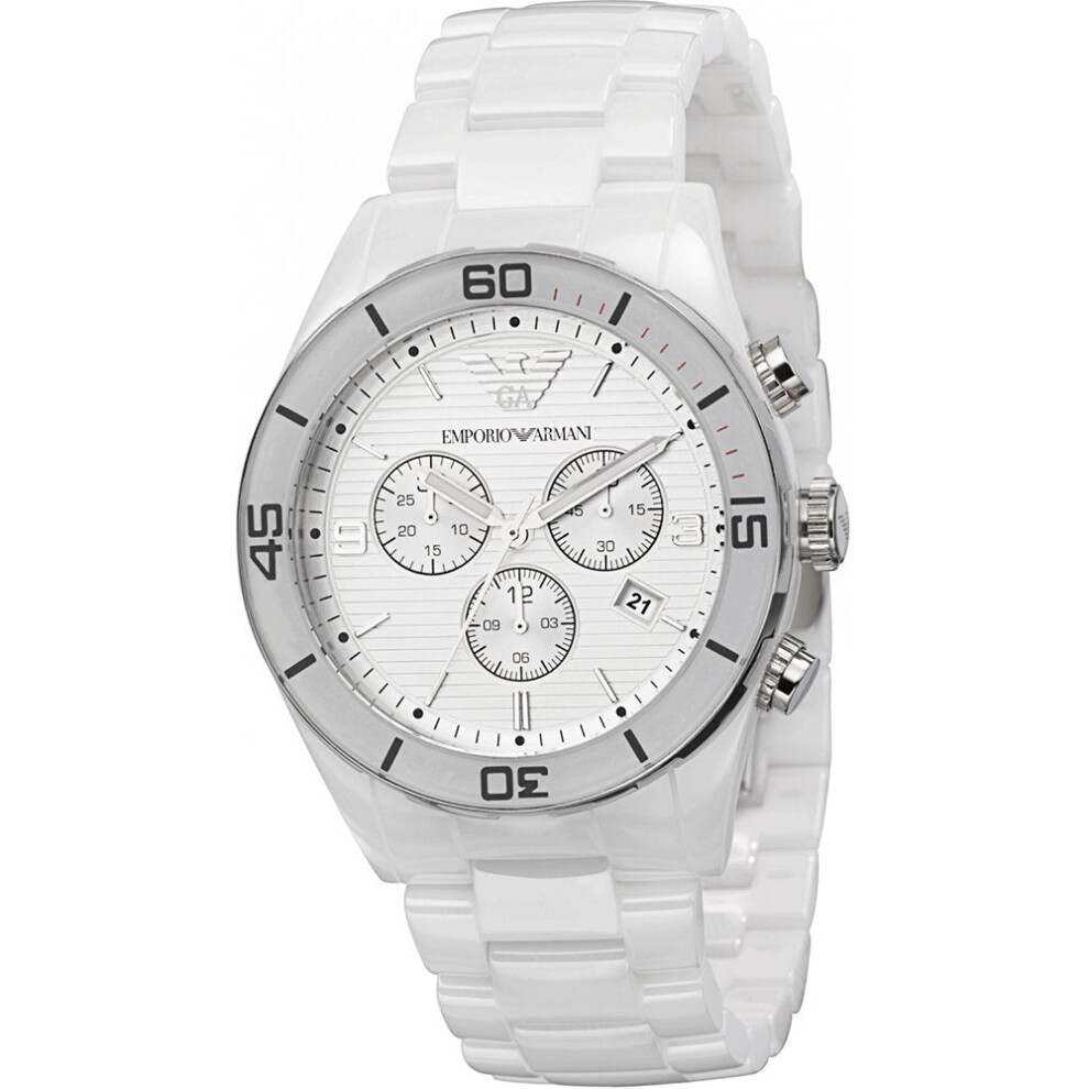 Armani Emporio Ar1424 White Ceramica Men's Watch