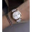 Burberry Burberry BU9110 Δερμάτινο λευκό μεγάλο καρό γυναικείο ρολόι 5