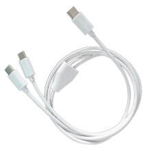 Type C To 2 Type C Charging Cables Male To Male For Working Office Home Use Gifts For Family Friends Mother Dad
